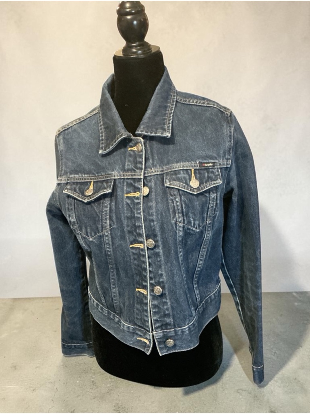 Angel Dear Women's Dark Wash Denim Jacket